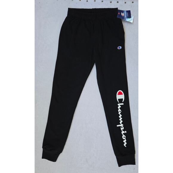 NWT Mens Small Black Tapered Champion Sweatpants - Picture 1 of 7
